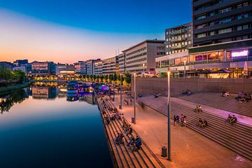 Saarbrücken met zonsondergang van Mustafa Kurnaz