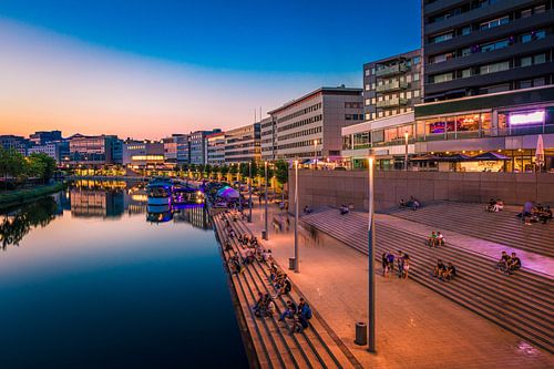 Saarbrücken with sunset
