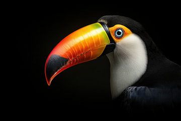 Vibrant Toucan portrait
