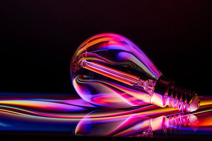 Lamp reflection by Marjon Tigchelaar