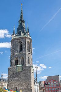 Halle (Saale) - Rode Toren op de Markt van t.ART