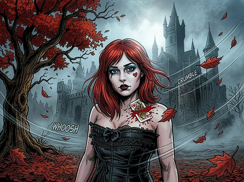 The last card of the Queen of Hearts