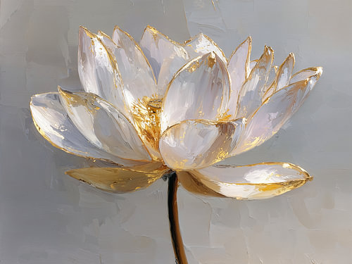 Goudwitte lotus