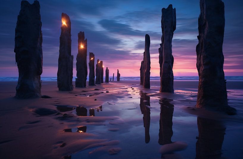Blick auf das Meer von fernlichtsicht