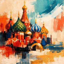 De abstracte pracht van de Sint-Basiliuskathedraal van ButterflyPix