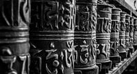 Buddhist prayer wheels