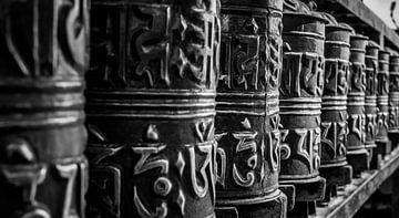 Buddhist prayer wheels by Roel Beurskens