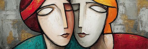 Embracing Uniqueness Together by ARTEO Paintings