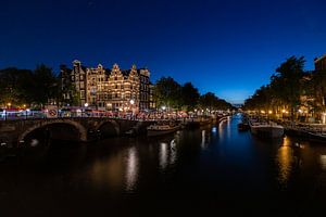 Papeneiland in Amsterdam bei Nacht