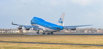 Start der KLM Boeing 747-400 City of Vancouver. von Jaap van den Berg