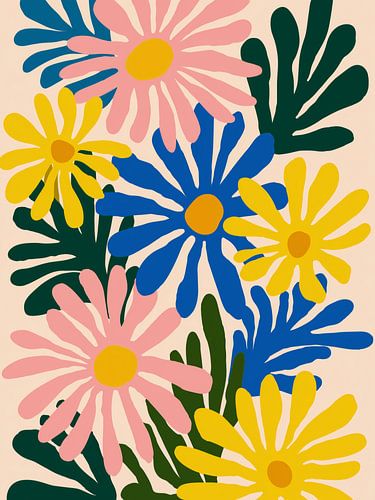 Still life with flowers by Caroline Guerain