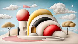 Harmonie der Farben in der Wüste von Klaus Tesching - Art-AI