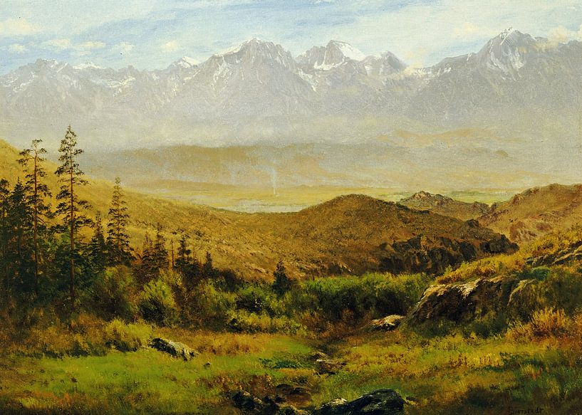 Albert Bierstadt,In the foothills of the Rockies by finemasterpiece