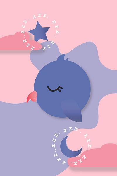 Sleeping Bird by Walljar
