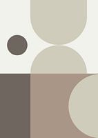 Abstract Geometric Art Japandi Style