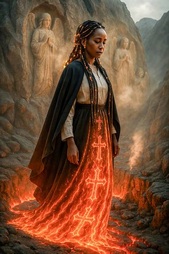 The pilgrim of the flaming earth