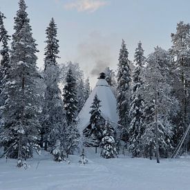 Tipi in Lapland van Marcel Schouten