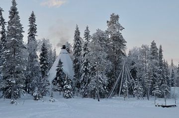Tipi in Lapland van Marcel Schouten