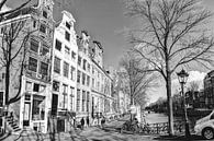 Keizersgracht Amsterdam Winter Zwart-Wit van Hendrik-Jan Kornelis thumbnail