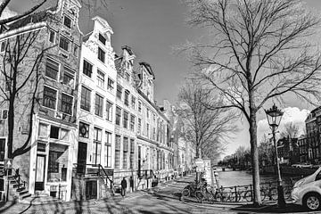 Keizersgracht Amsterdam Winter Schwarz und Weiß