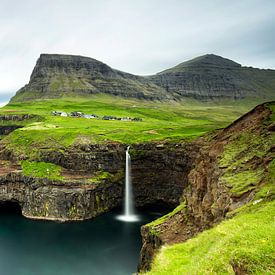 Gasadalur waterfall, Faroe Islands by Sebastian Rollé - travel, nature & landscape photography