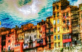 Water reflections Monet study