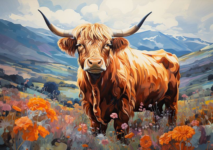 The Highland Cow in all its splendour by Niklas Maximilian