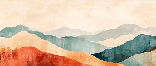 Paysage de montagne abstrait