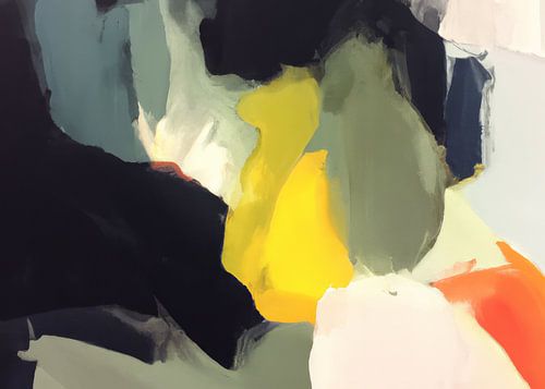 Modernes abstraktes Gemälde "warmes Glühen"