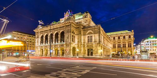 Weense Staatsopera in Wenen 's nachts