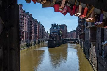 De Speicherstadt in Hamburg van David Esser