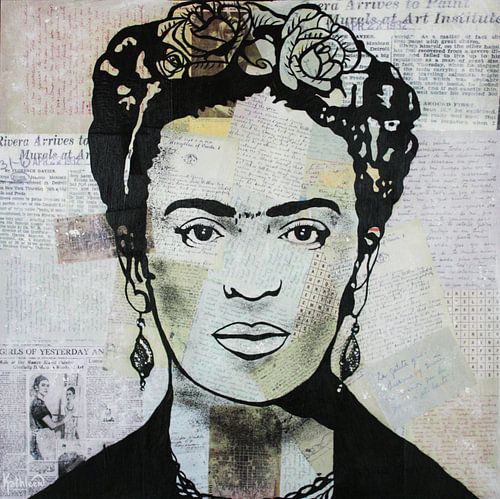 Frida "Press" by Kathleen Artist by Kathleen Artist Fine Art