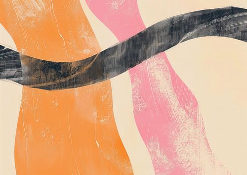 Œuvre d'art abstraite et douce