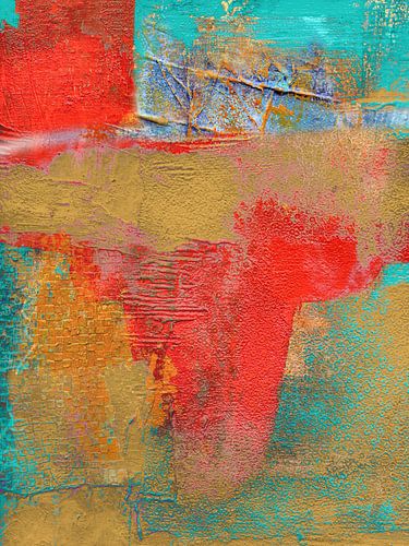 marble type RED BEIGE GREEN by Claudia Gründler