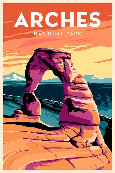 Arches National Park von Poster Art Shop