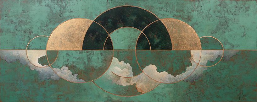 Lobby schilderij | Lobby Horizon van Blikvanger Schilderijen