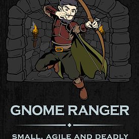 Kabouter ranger met getrokken boog van Pixelbull Design