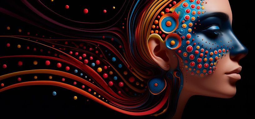 Blaue Maske von Amanda Moore