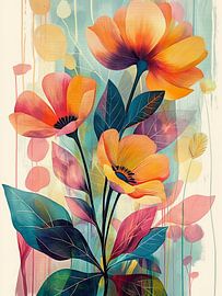 Blumen abstrakt von Bert Nijholt