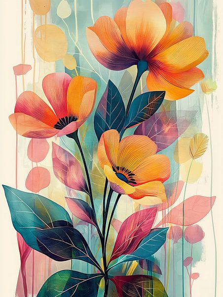 Flowers abstract by Bert Nijholt