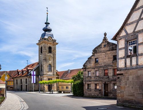 Historisch oud stadscentrum van Lichtenau (Franken)