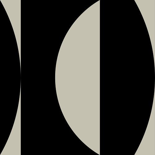 Zwarte Abstracte Geometrische Vormen nr. 10