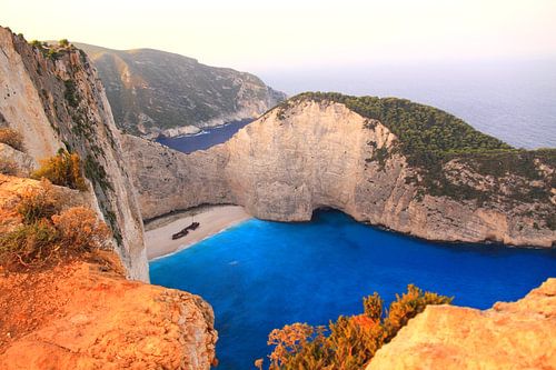 Navagio beach with shipwreck on Zakynthos