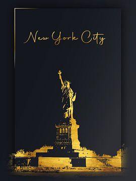 New Yorkse stad van Printed Artings