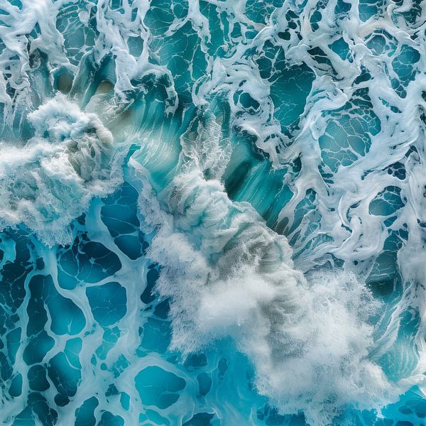 Ocean waves in motion - inspiring natural art for your office by Poster Art Shop