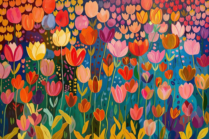 Orange Flower Parade by Whale & Sons