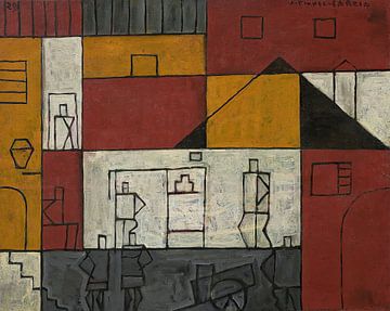Joaquín Torres García - Rue No. 2 (Constructivistisch landschap) (1929) van Peter Balan