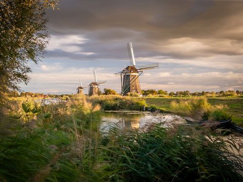 Mill trio sunset by Robbin Metz