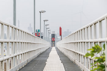 Leading lines in the Port of Antwerp