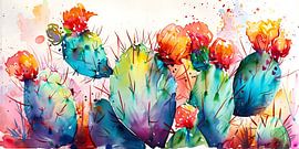 Blühender Kakteengarten 5 von ByNoukk